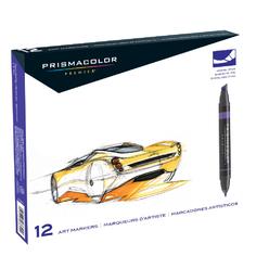 Prismacolor 002520 Premier Double Ended Non-Toxic Art Marker- Assorted Colors- Pack - 12