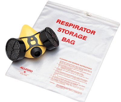 Allegro Respirator Storage Bag, For Half/Full Mask, Clear - 1 per EA - 2000
