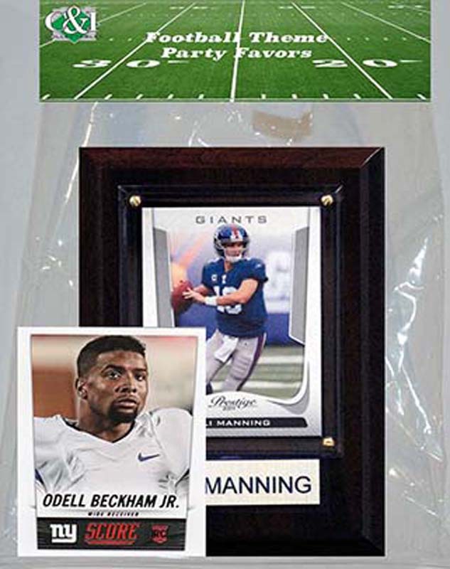 CandICollectables Candlcollectables 46LBNYGIANTS NFL New York Giants Party Favor With 4 x 6 Plaque