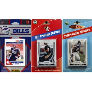 C & I Collectables 2011BILLSTSC NFL Buffalo Bills Licensed 2011 Score Team Set With Twelve Card 2011 Prestige All-Star and Quart
