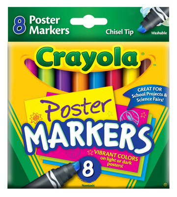 Crayola 8173 Poster Markers 8 Pack