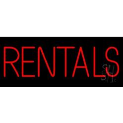 The Sign Store Everything Neon N105-2615 Red Rentals LED Neon Sign 10 x 24 - inches