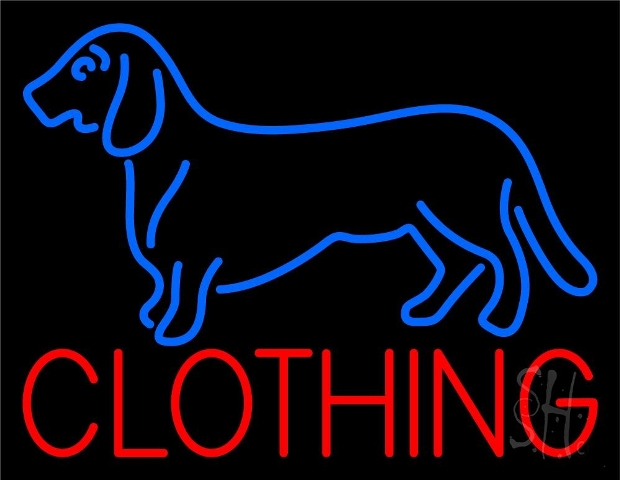 The Sign Store Everything Neon N105-4837 Dog Clothing LED Neon Sign 15 x 19 - inches
