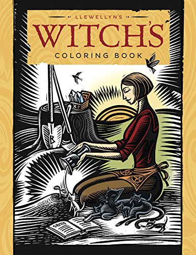 AzureGreen BWITCOL Witchs Coloring Book