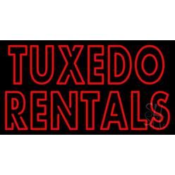 The Sign Store Everything Neon N105-5008 Red Tuxedo Rentals LED Neon Sign 13 x 24 - inches