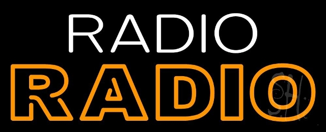 The Sign Store Sign Store N105-3640-clear 32 x 1 x 13 in. Radio Radio Neon Sign - White And Orange