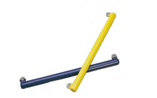 Jensen A165Y Commercial Plastisol Coated Trapeze Bar - Yellow