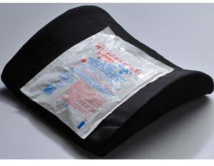 Living Health Products AZ-74-5523-N Bucket Seat Memory Foam Lumbar Cushion - Navy