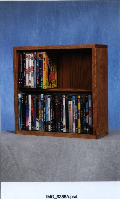 Wood Shed 215-18 Solid Oak 2 Row Dowel DVD Cabinet Tower