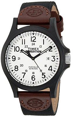 Timex TW4B08200 Expedition Arcadia Brown Fabric Strap Watch for Men