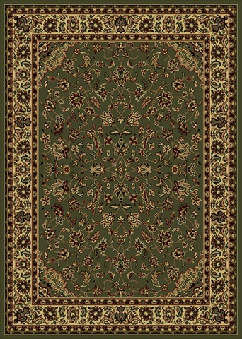Radici USA Radici 953-1210-SAGE Castello Rectangular Sage Green Traditional Italy Area Rug- 3 ft. 3 in. W x 4 ft. 11 in. H