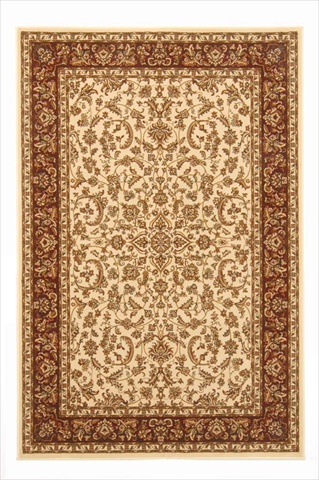 Radici USA Radici 1318-1511-IVORY Noble Rectangular Ivory Traditional Italy Area Rug- 5 ft. 5 in. W x 8 ft. 3 in. H