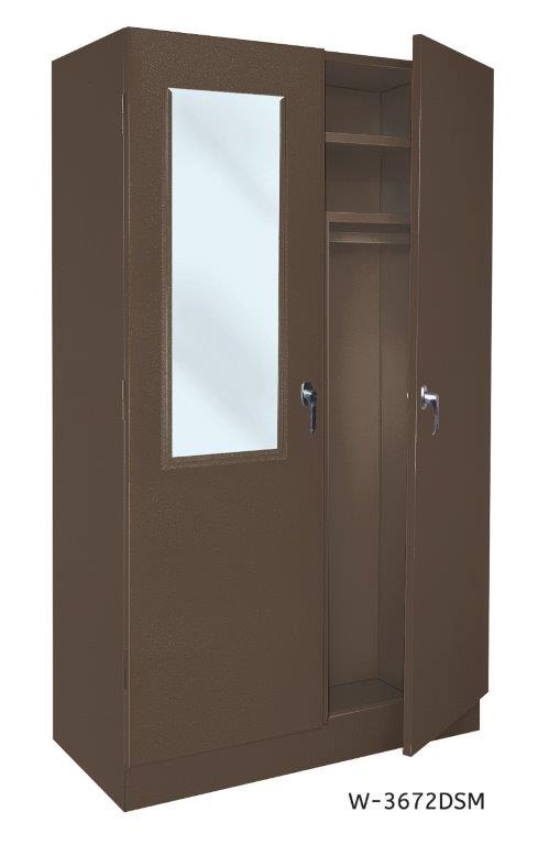 Steel Cabinets Usa W-3672DSM-CHAR Wardrobe Closet - Charcoal&#44; 36 x 24 x 72 in.