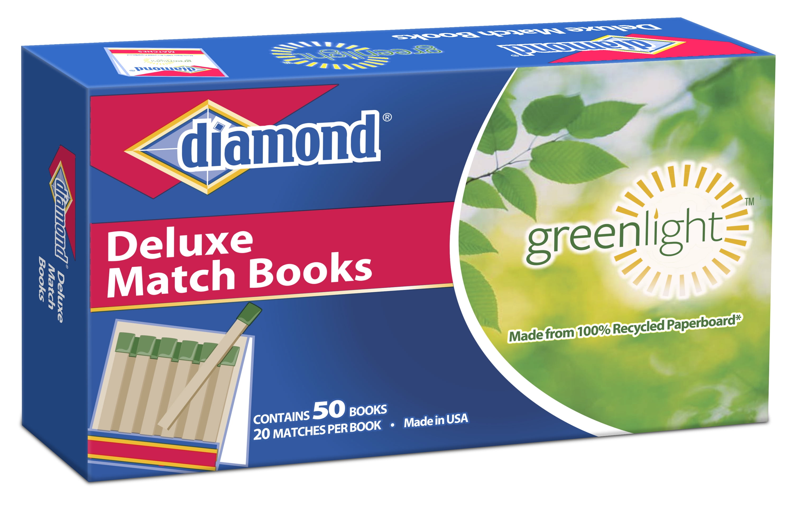 Diamond 4351110 Deluxe Match Books, Pack of 30