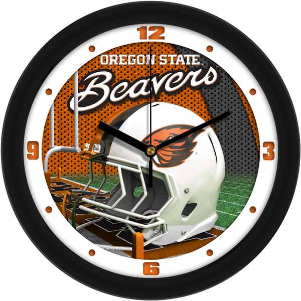 Suntyme Suntime ST-CO3-ORB-HWCLOCK Oregon State Beavers-Football Helmet Wall Clock
