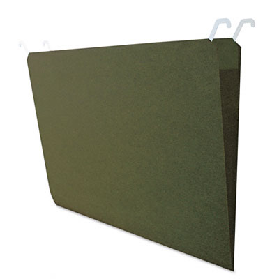 Find It FT07043 Hanging File Folders with Innovative Top Rail- Legal- Green- 20/Pack