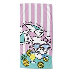 Hello Kitty 835950 30 x 60 in. Hello Kitty Umbrella Drink Kawaii Beach Towel