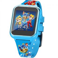 Paw Patrol Accutime Kids Nickelodeon Paw Patrol Blue Educational Learning Touchscreen Smart Watch Toy for Toddlers, Boys, Girls - Selfie Ca