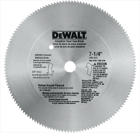 DeWalt Dw3325 7.25 Comb Blade