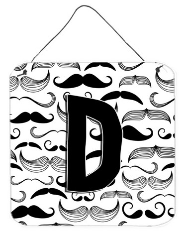 JensenDistributionServices Letter D Moustache Initial Wall and Door Hanging Prints