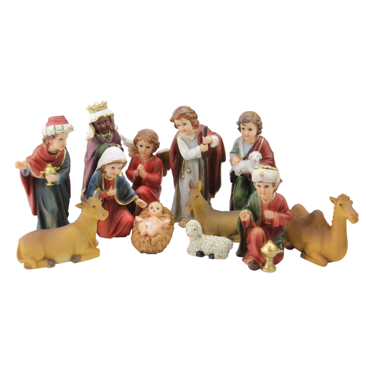 Northlight 32625057 Religious Childrens First Christmas Nativity Set - 12 Piece