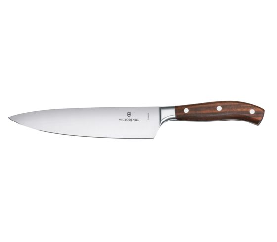 Swiss Arms Swiss Army Brands VIC-7.7400.20G 8-2 in. 2019 Victorinox Kitchen Grand Straight Blade Maitre Handle Wood Chefs Knife