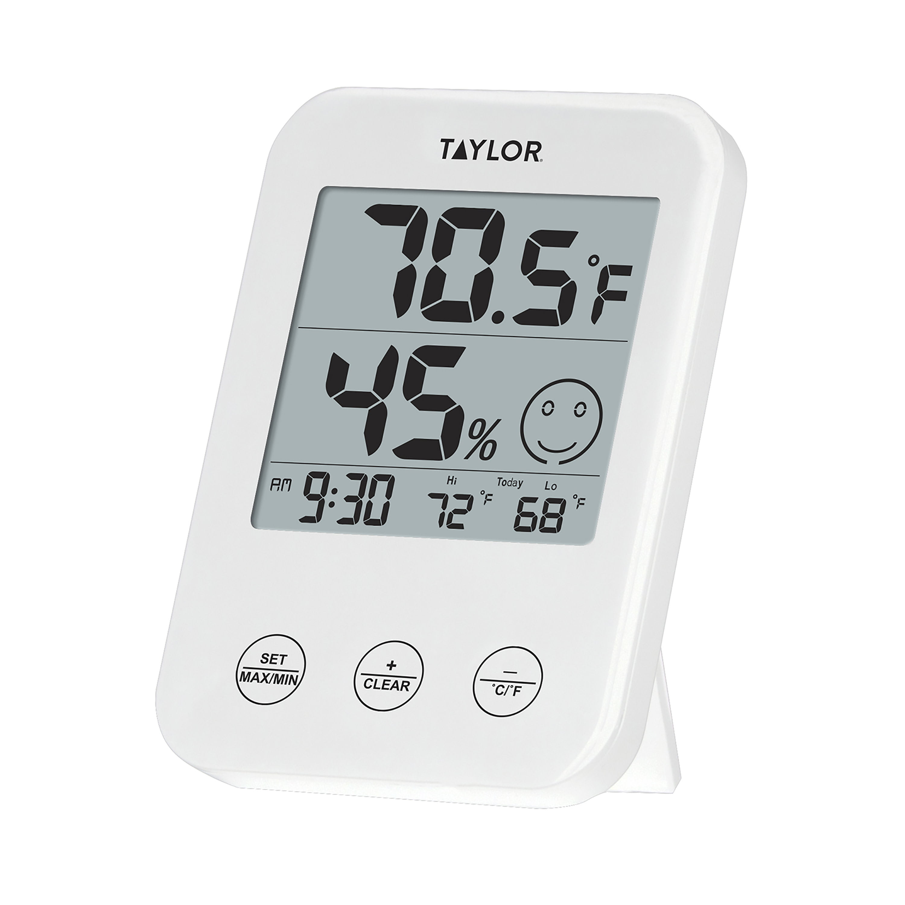 Taylor 6669378 Plastic Digital Thermometer, White