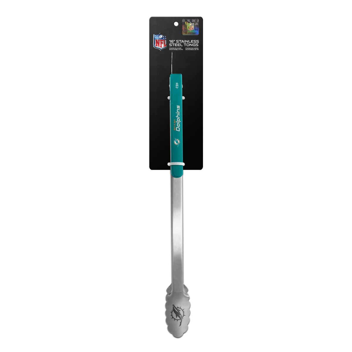TSV Home KTNFL1701 Miami Dolphins Kitchen Tong&#44; Teal