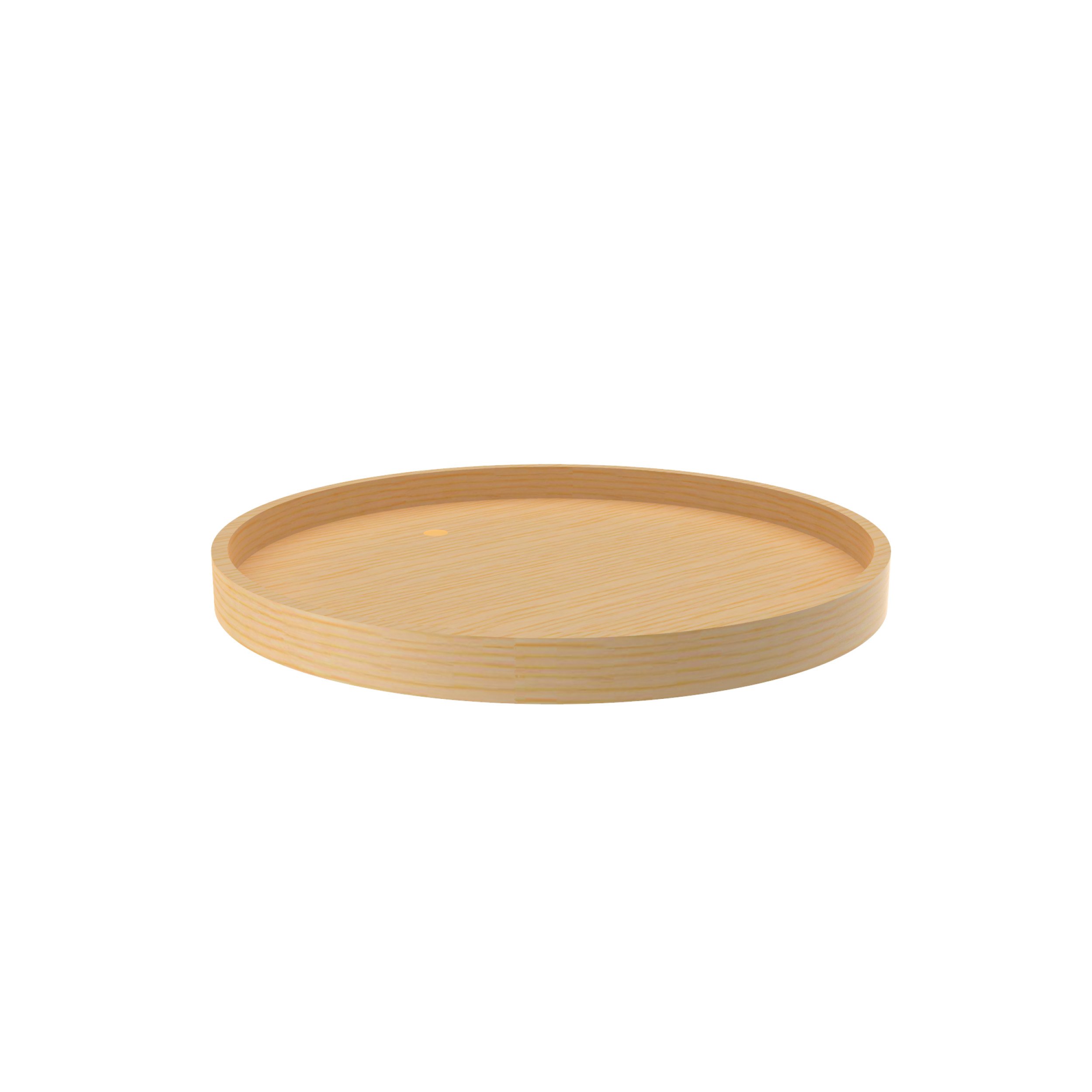 Rev-A-Shelf Rev A Shelf LD-4BW-001-24SB-1 24 in. Banded Wood Full Circle Lazy Susan with Steel Bearing  Natural