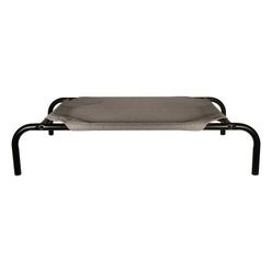 coolaroo the original cooling elevated dog bed, indoor and outdoor, large, grey