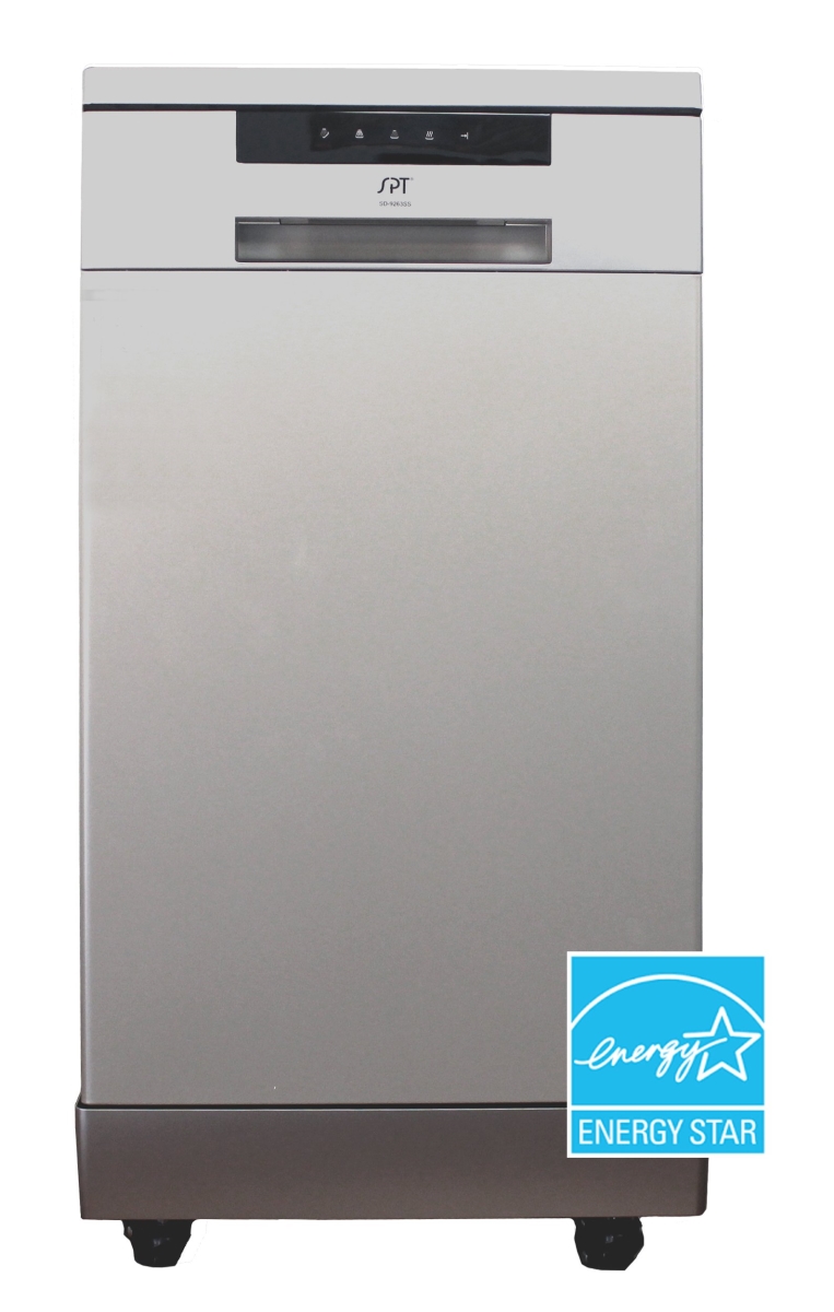 Sunpentown SD-9263SSA 18 in. Energy Star Portable Dishwasher, Stainless Steel - 35.63 x 17.64 x 23.63 in.