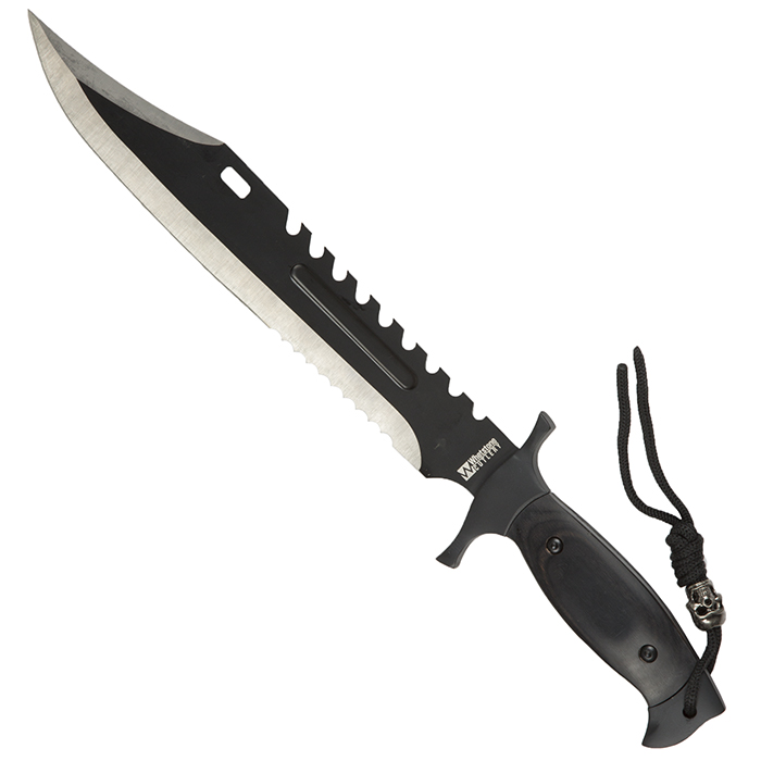 Whetstone 25-61160B 16 in. Bowie Knife - Full Tang Stainless Steel Clip Saber