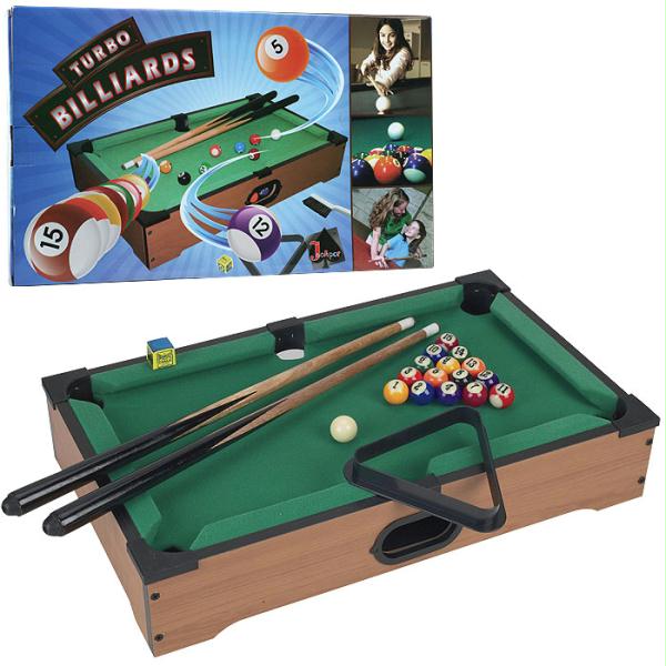 Trademark Global Inc Mini Table Top Pool Table With Cues- Triangle And Chalk