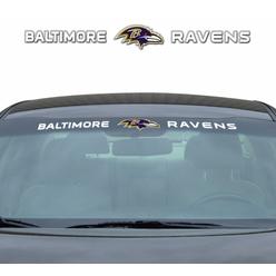 Team ProMark FANMATS NFL Baltimore Ravens Windshield Decal, Blue, Standard