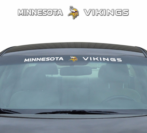 Team ProMark Fanmats NFL - Minnesota Vikings Sun Stripe Windshield Decal 3.25 in. x 34 in.