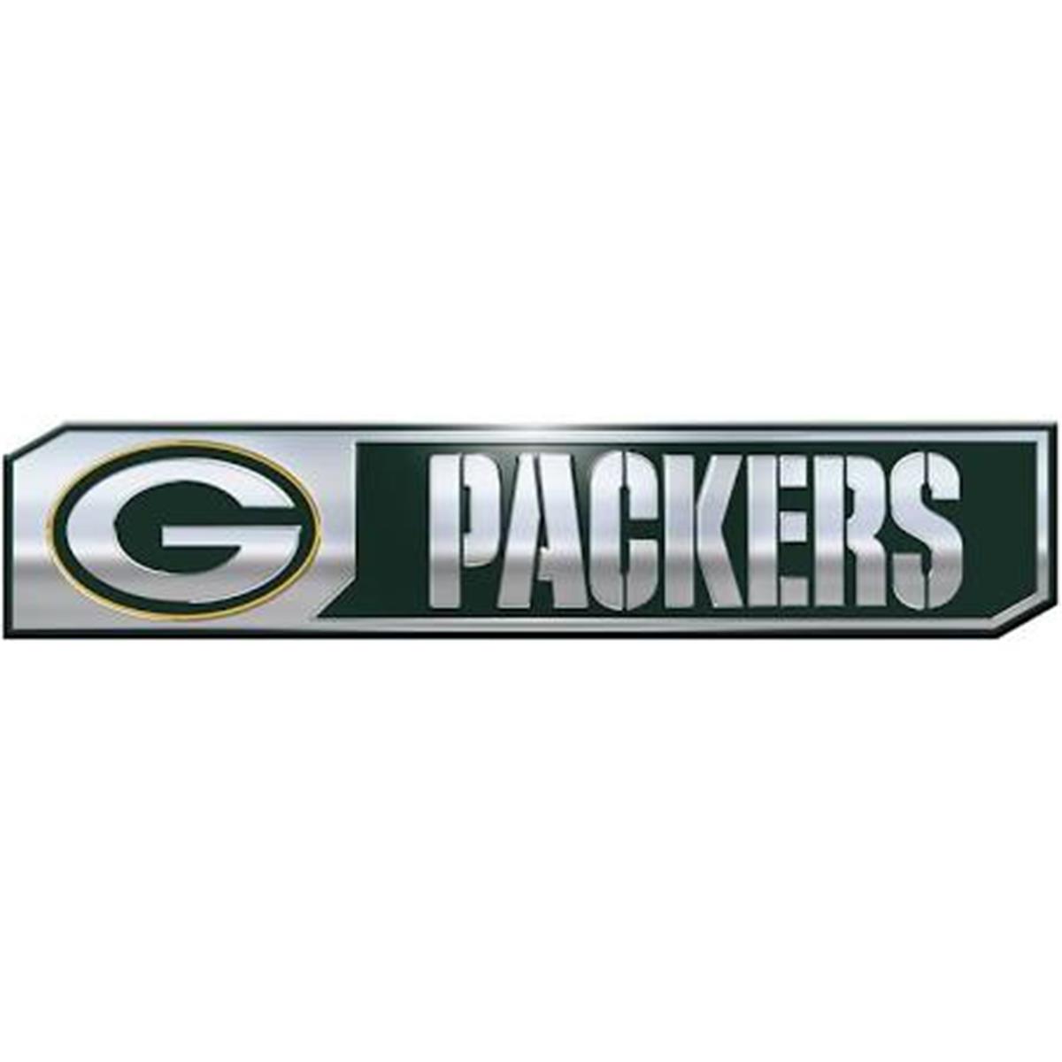 Team ProMark FANMATS NFL - Green Bay Packers 2 Piece Heavy Duty Alumnium Truck Emblem Set, 1.75" x 8"