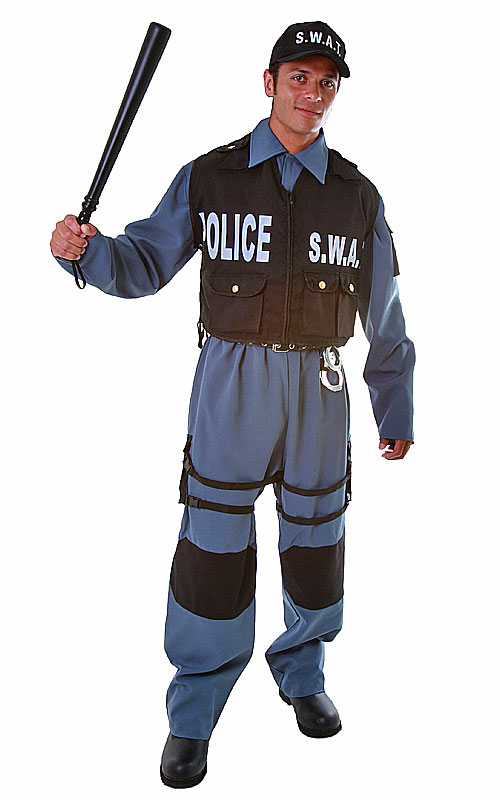 Dress Up America 396-XL Deluxe Adult S.W.A.T. Police Officer - Size X-Large