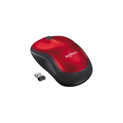 Logitech 910-003635 Plug N Play M185 Comfort Wireless Mouse, Red