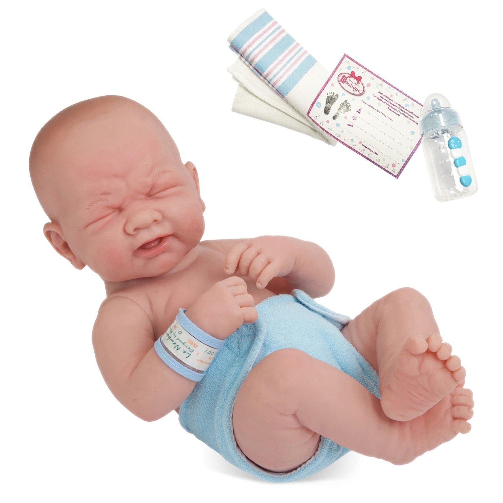 Dolls By Berenguer La Newborn First Tear 14 in. Real Boy Baby Dolls