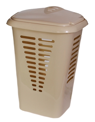 Ybm Home 8060 Plastic Perforated Rectangular Lift Top Sorting Laundry Hamper with Lid