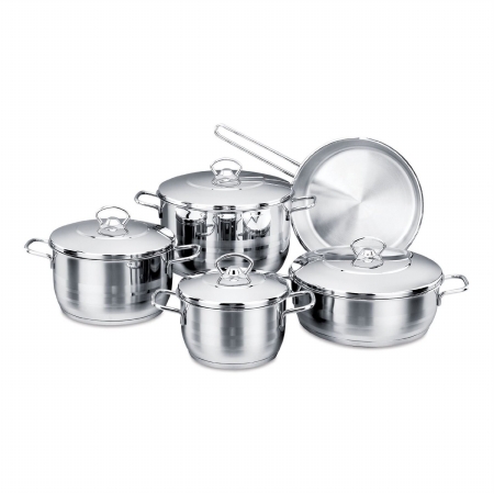 Ybm Home A1901 Stainless Steel Cookware Set- 11 Piece