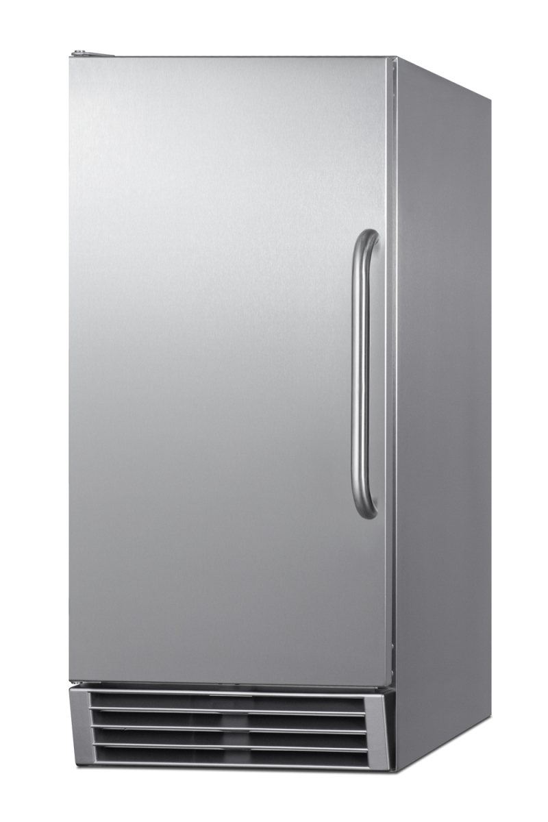 Summit BIM44GCSS 50 lbs Built-In Clear Icemaker, Stainless Steel - 33 in.