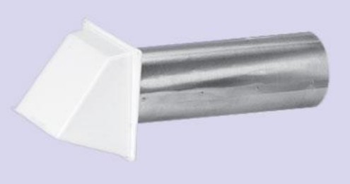 Integra Miltex Builder&'S Best  Inc. 110113 4 Inch  Dryer Vent Through-the-wall Vent Hood Iwth 10.5 Inch  Rigid Aluminum Pipe