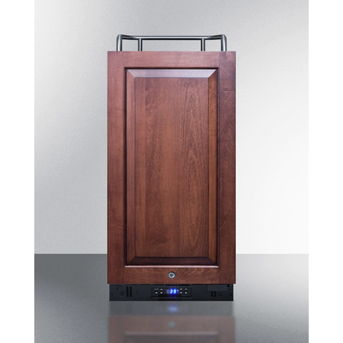 Summit Appliance SBC15NKIF 34.25 x 15 x 22.5 in. Built-In Undercounter Wine Kegerator, Black Cabinet