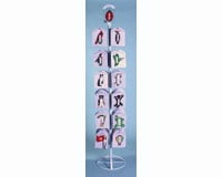 Songbird Essentials Floor Display Small Window Thermometers or Single Wallhooks - holds 24 styles
