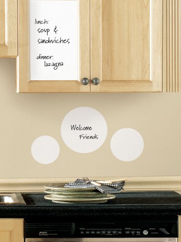 RoomMates RMK1395SLG Dry Erase Sheet Peel &amp; Stick Wall Decal 17.5 in. x 24 in.