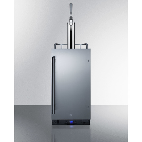Summit Appliance SBC15NCF 34.25 x 15 x 22.5 in. Built-In Undercounter Nitro Coffee Dispenser, Black Cabinet