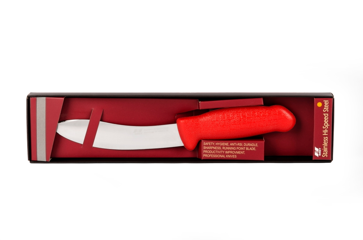 Master Grade HM-01-15 6 in. Butchers Skinning Knife&#44; Red