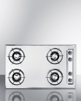 Summit Appliance ZNL05P 30 in. Gas Open Burner Cooktop, Chrome