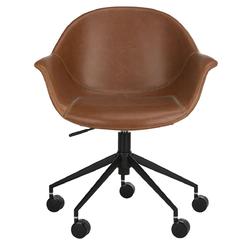 Safavieh OCH7002B Ember Office Chair&#44; Light Brown & Black